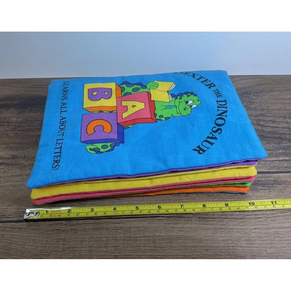 Dexter The Dinosaur Learns All About Letters Cloth Fabric Baby Kid Book 7